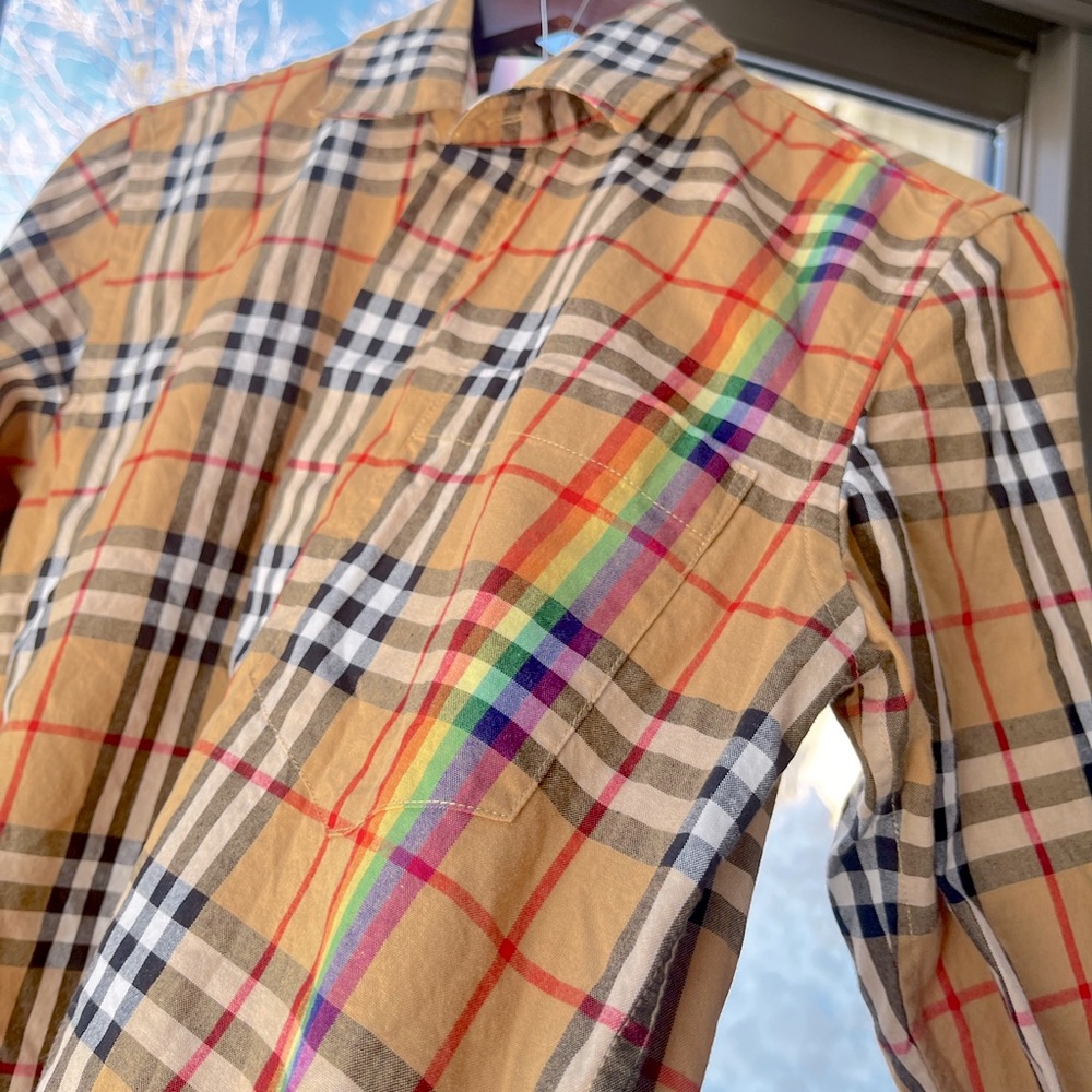 Burberry: Rainbow Chemise Nova Vintage Check Button Shirt (Limited Edition) - Picture 12 of 17